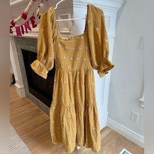 Shop talulah smocked midi dress